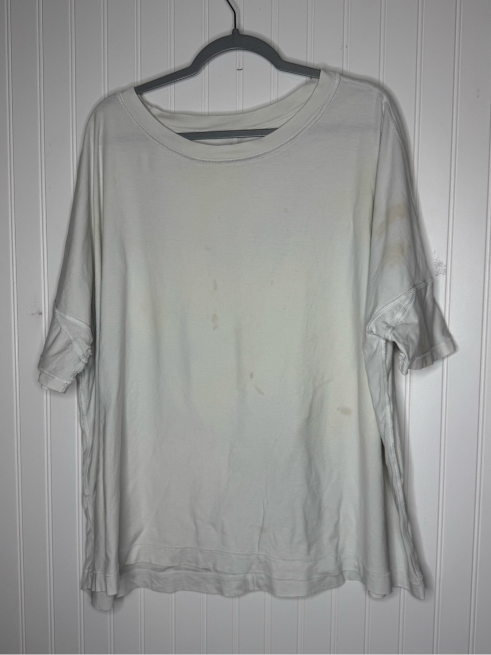 Lululemon All Yours Boyfriend Box Tee Shirt Oversize Fit Large/X-Large (FLAWED)